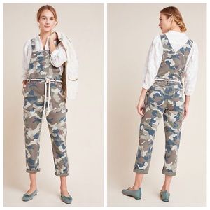 Anthropologie Camo Carter Utility Overalls Size 4